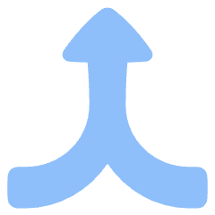 Triangle Arrow Merge Vertical Icon from Plump Flat Set