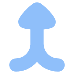 Triangle Arrow Merge Vertical Icon from Flex Flat Set