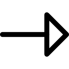 Triangle Arrow Right 1 Icon from Core Line Set