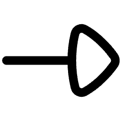 Triangle Arrow Right 1 Icon from Flex Line Set