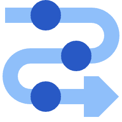 Triangle Arrow Roadmap Icon from Sharp Flat Set