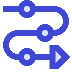 Triangle Arrow Roadmap Icon from Sharp Duo Set