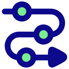 Triangle Arrow Roadmap Icon from Plump Pop Set