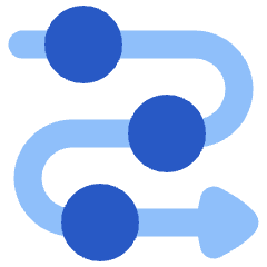 Triangle Arrow Roadmap Icon from Plump Flat Set