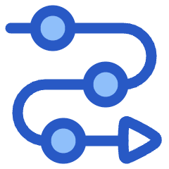 Triangle Arrow Roadmap Icon from Plump Duo Set