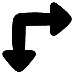 Triangle Arrow Top Left Corner Icon from Plump Solid Set