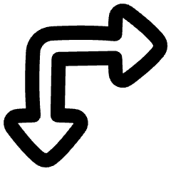 Triangle Arrow Top Left Corner Icon from Plump Remix Set
