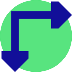 Triangle Arrow Top Left Corner Icon from Sharp Pop Set