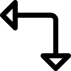 Triangle Arrow Top Right Corner Icon from Core Line Set