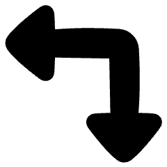 Triangle Arrow Top Right Corner Icon from Plump Solid Set