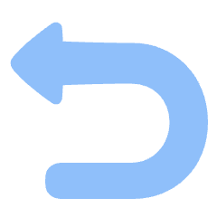 Triangle Arrow Turn Backward Icon from Plump Flat Set