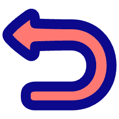 Triangle Arrow Turn Backward Icon from Plump Pop Set