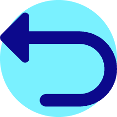 Triangle Arrow Turn Backward Icon from Core Pop Set