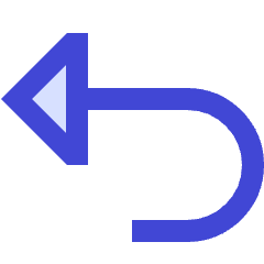 Triangle Arrow Turn Backward Icon from Sharp Duo Set