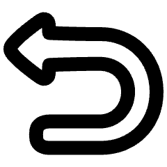 Triangle Arrow Turn Backward Icon from Plump Remix Set