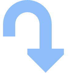 Triangle Arrow Turn Down Right Icon from Sharp Flat Set