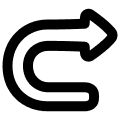 Triangle Arrow Turn Forward Icon from Plump Remix Set