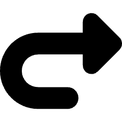 Triangle Arrow Turn Forward Icon from Core Solid Set