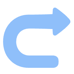 Triangle Arrow Turn Forward Icon from Plump Flat Set