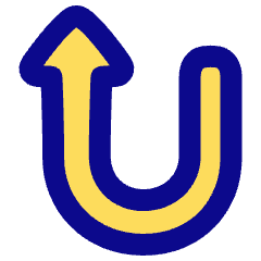 Triangle Arrow Turn Up Left Icon from Plump Pop Set