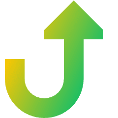 Triangle Arrow Turn Up Right Icon from Sharp Gradient Set