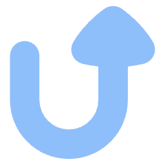 Triangle Arrow Turn Up Right Icon from Flex Flat Set