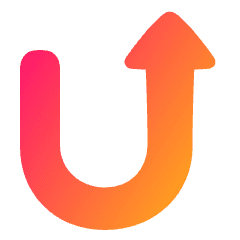Triangle Arrow Turn Up Right Icon from Plump Gradient Set