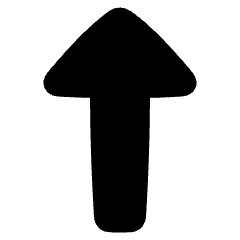 Triangle Arrow Up 1 Icon from Plump Solid Set