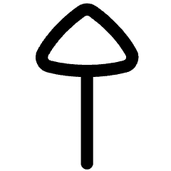 Triangle Arrow Up 1 Icon from Flex Line Set