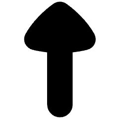Triangle Arrow Up 1 Icon from Flex Solid Set