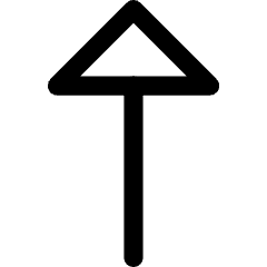 Triangle Arrow Up 1 Icon from Core Line Set