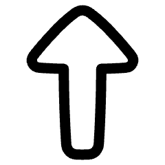 Triangle Arrow Up 1 Icon from Plump Line Set