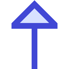 Triangle Arrow Up 1 Icon from Sharp Duo Set