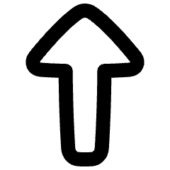 Triangle Arrow Up 1 Icon from Plump Remix Set