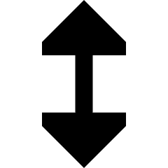 Triangle Arrow Vertical Icon from Sharp Remix Set