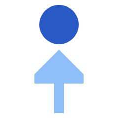 Triangle Arrows Step Out Icon from Sharp Flat Set