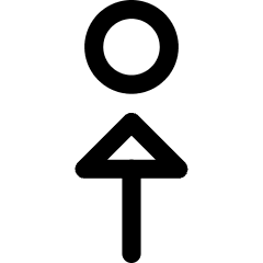 Triangle Arrows Step Out Icon from Core Line Set