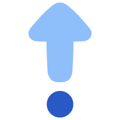 Triangle Arrows Step Out Icon from Plump Flat Set