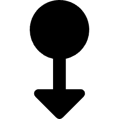 Triangle Arrows Swipe Down Alt Icon from Core Solid Set