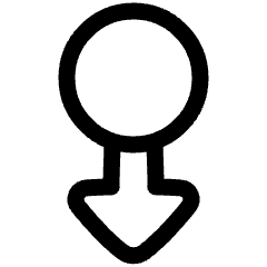 Triangle Arrows Swipe Down Alt Icon from Plump Line Set