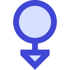 Triangle Arrows Swipe Down Alt Icon from Sharp Duo Set