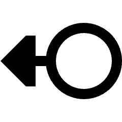Triangle Arrows Swipe Left Alt Icon from Sharp Solid Set