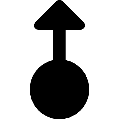 Triangle Arrows Swipe Up Alt Icon from Core Solid Set