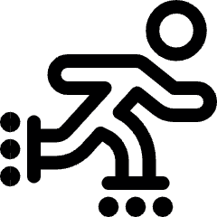 Rollerblades Person Icon from Ultimate Regular Set