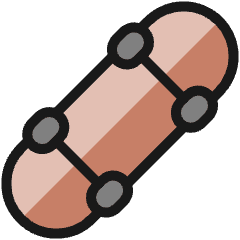 Skateboard Icon from Ultimate Colors Set