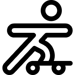Skateboard Person Icon from Ultimate Regular Set