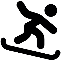 Skiing Board Slide Icon from Ultimate Bold Set