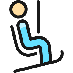 Skiing Cable Car 1 Icon from Ultimate Colors Set