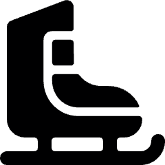 Skiing Ice Skates Icon from Ultimate Bold Set