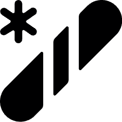 Skiing Snowboard Icon from Ultimate Bold Set